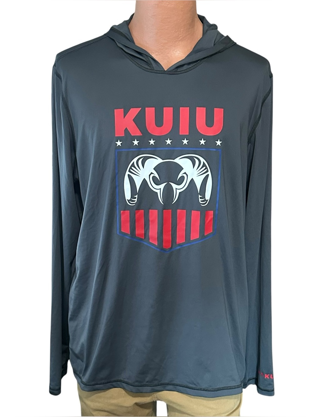 Kuiu Ultralight AP Tech Hoodie Shield N Stripes UPF 50 Cool Touch Mens XL